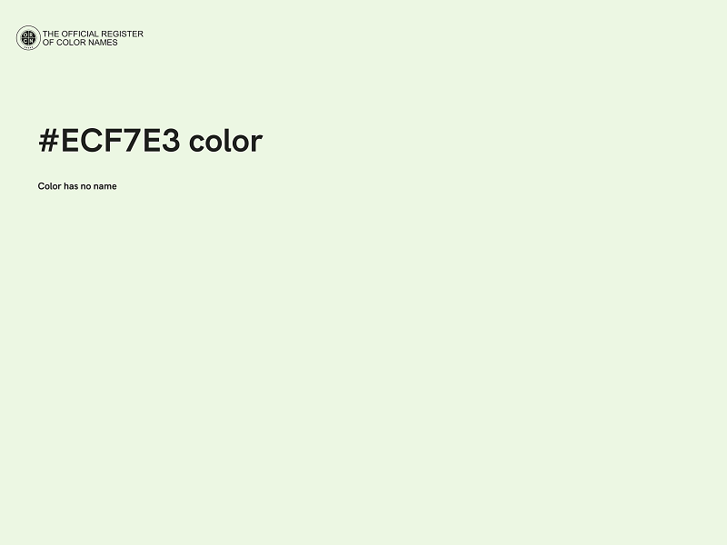 #ECF7E3 color image