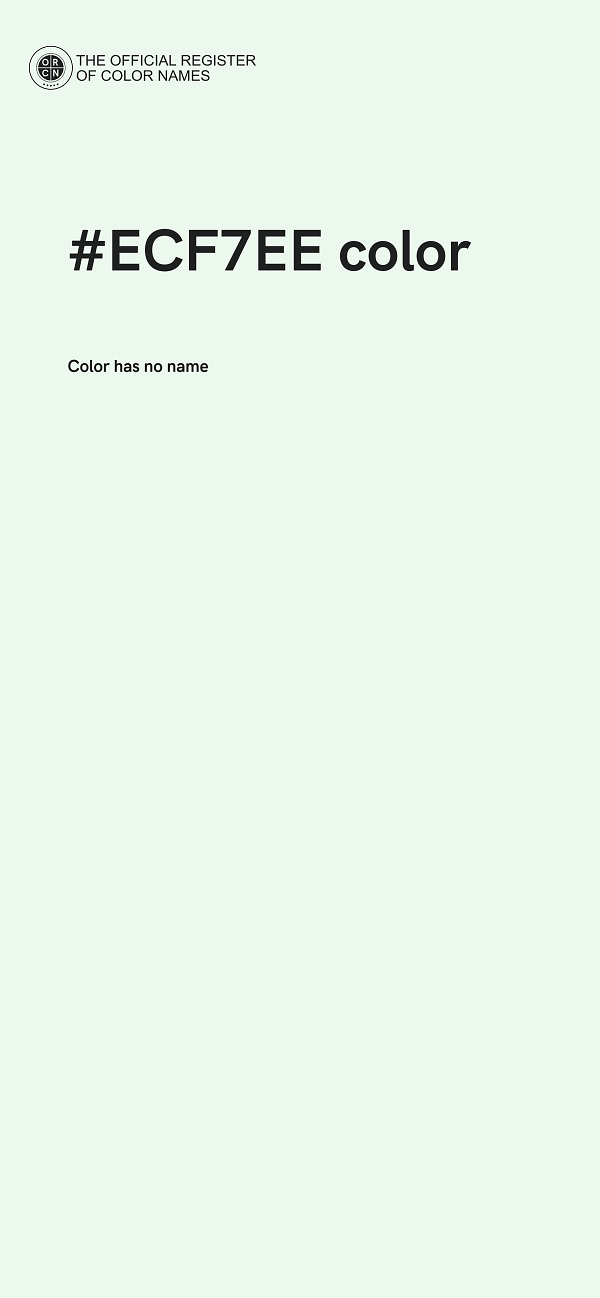 #ECF7EE color image