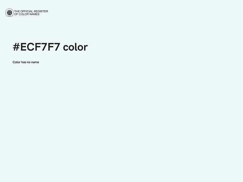 #ECF7F7 color image