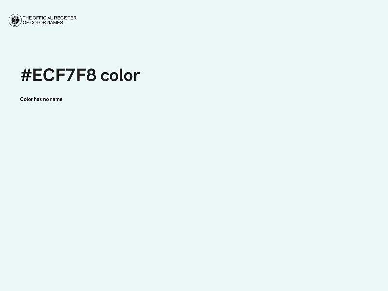 #ECF7F8 color image