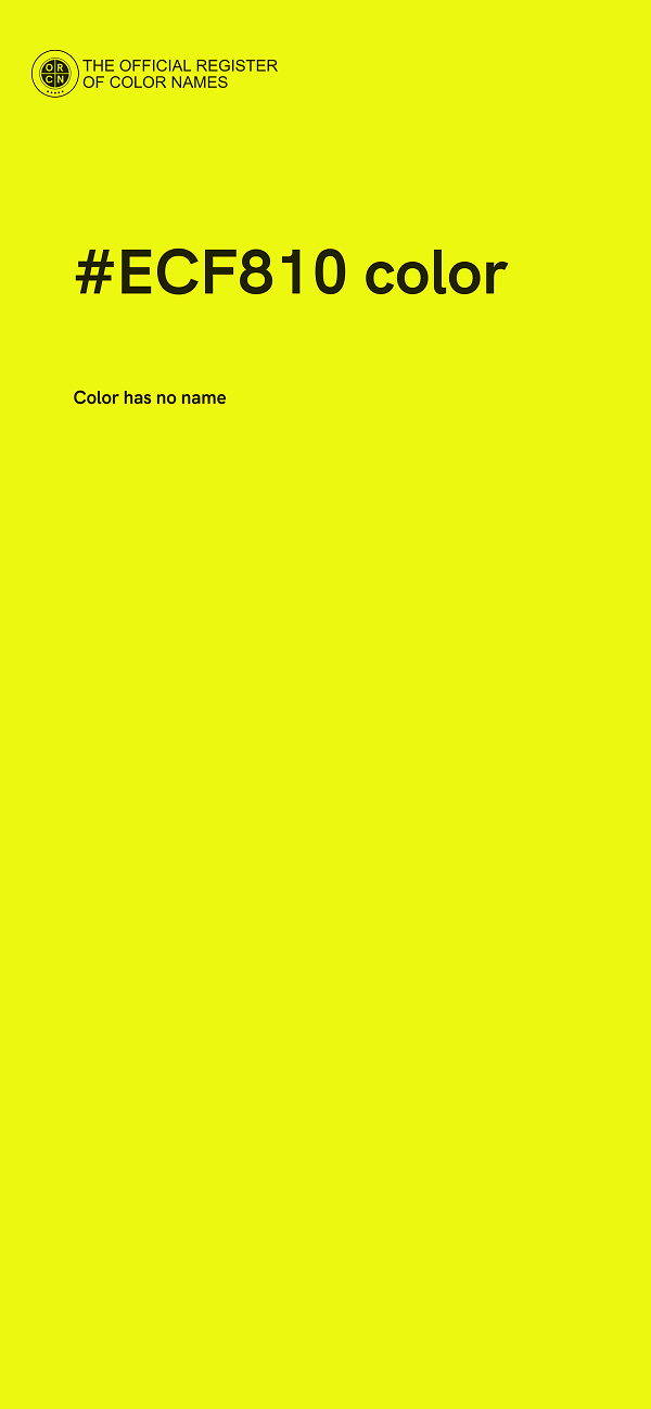 #ECF810 color image
