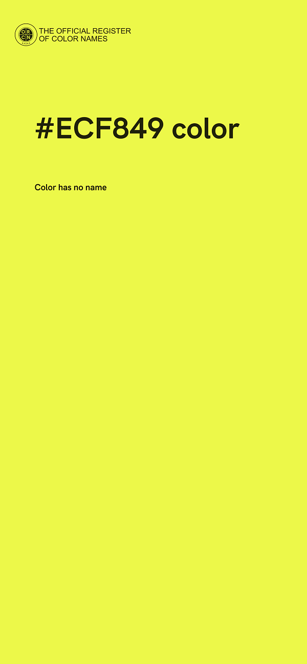 #ECF849 color image