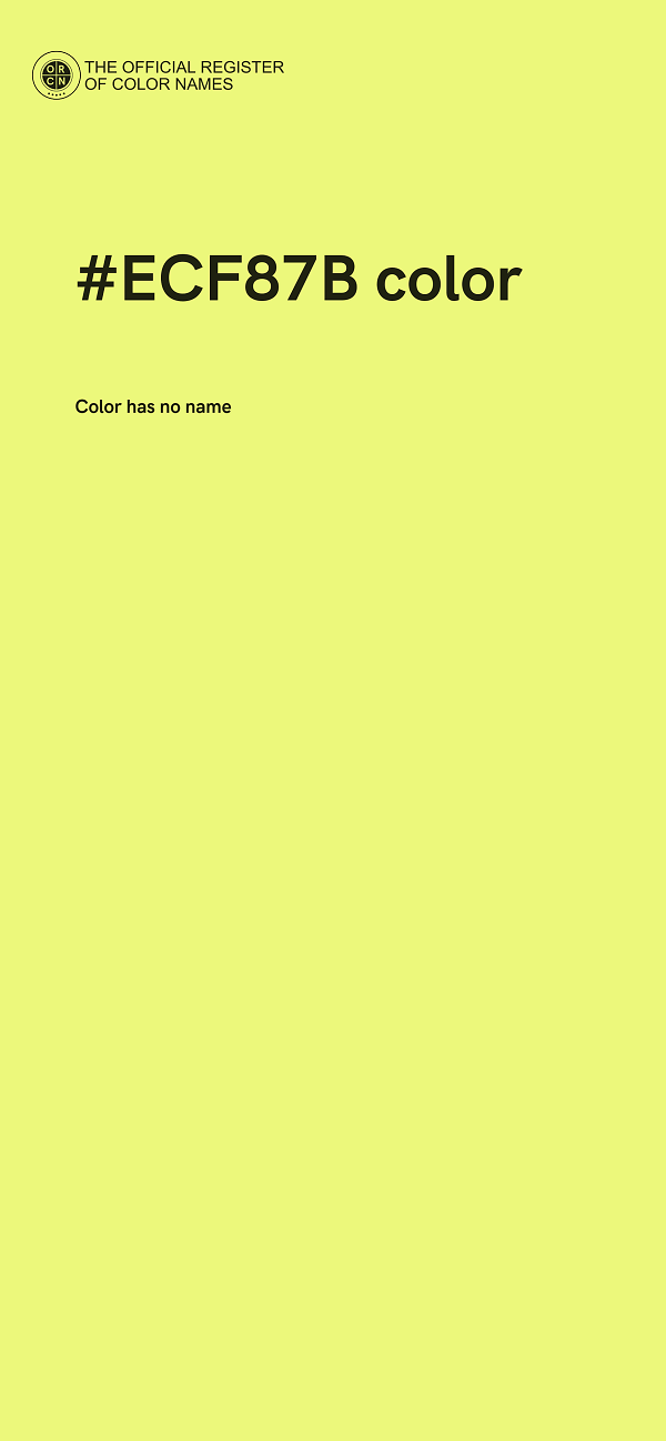 #ECF87B color image
