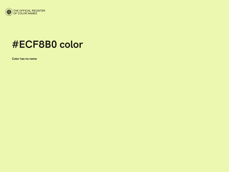 #ECF8B0 color image