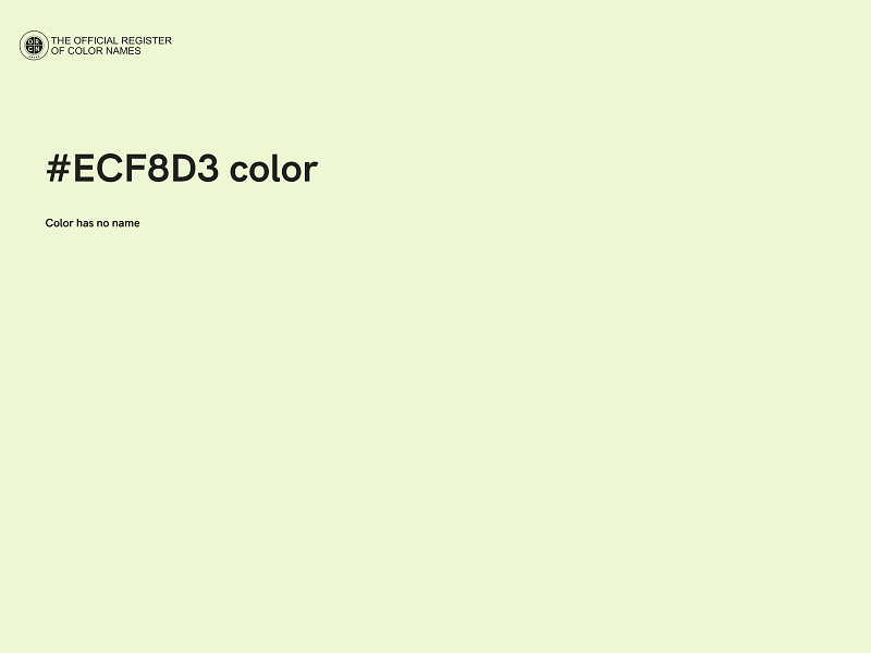 #ECF8D3 color image