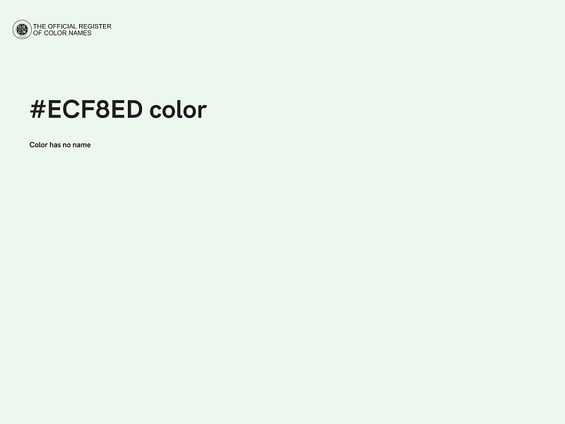 #ECF8ED color image