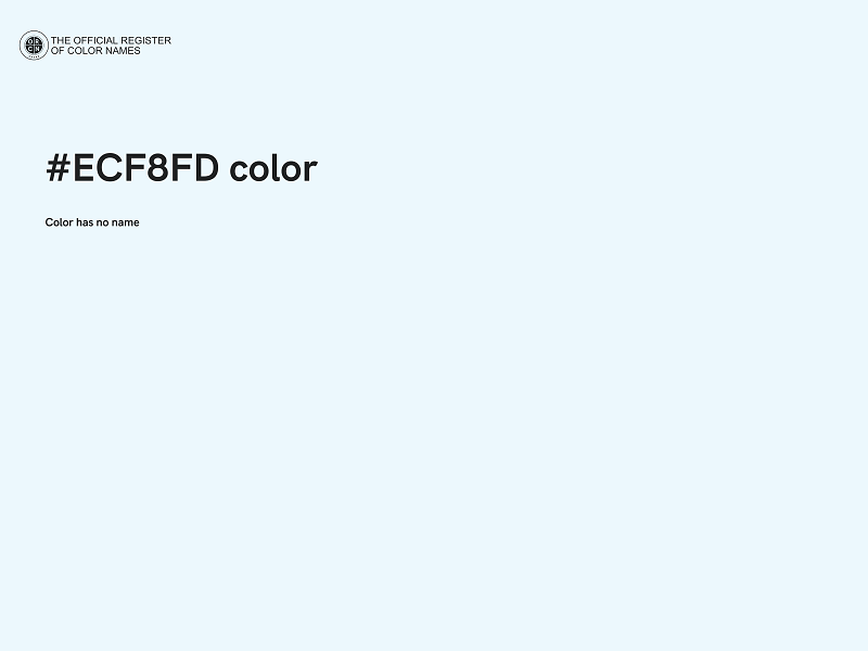 #ECF8FD color image