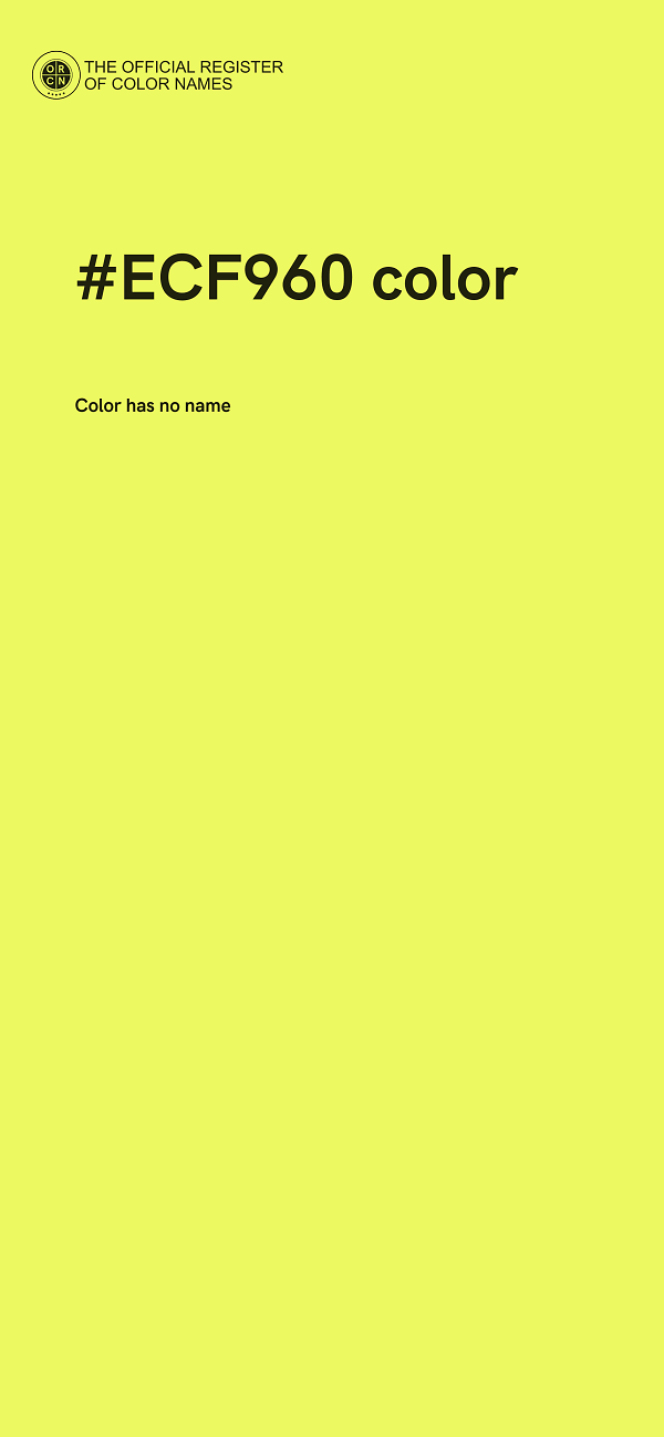 #ECF960 color image
