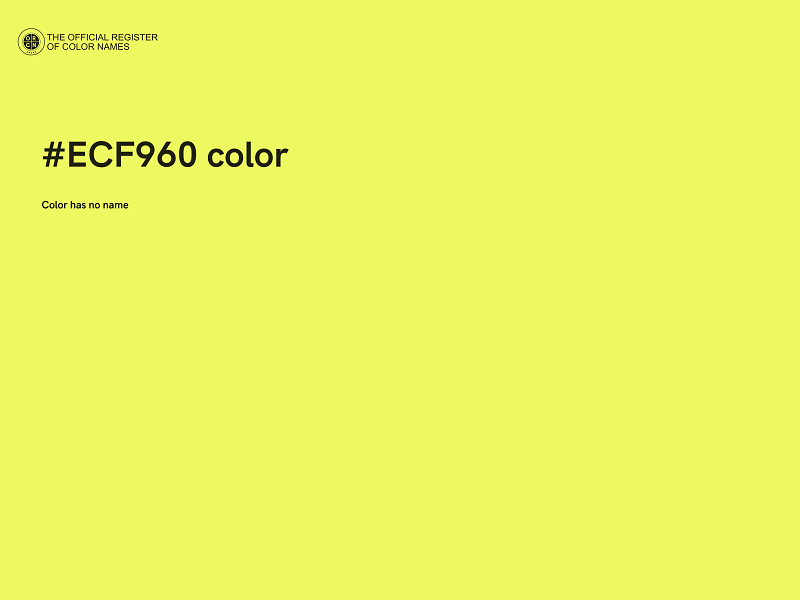 #ECF960 color image