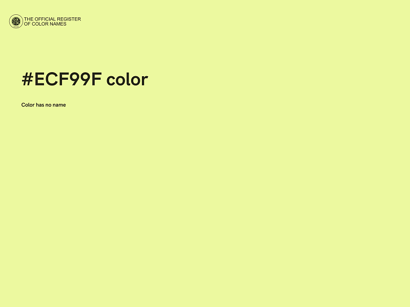 #ECF99F color image