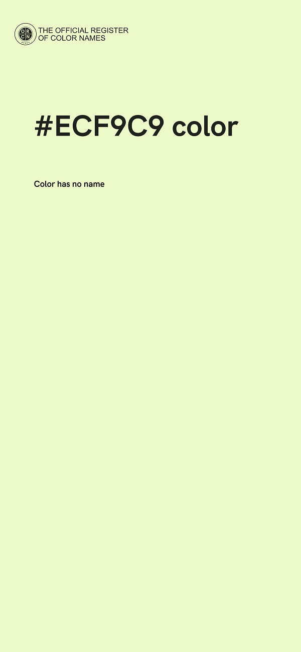 #ECF9C9 color image