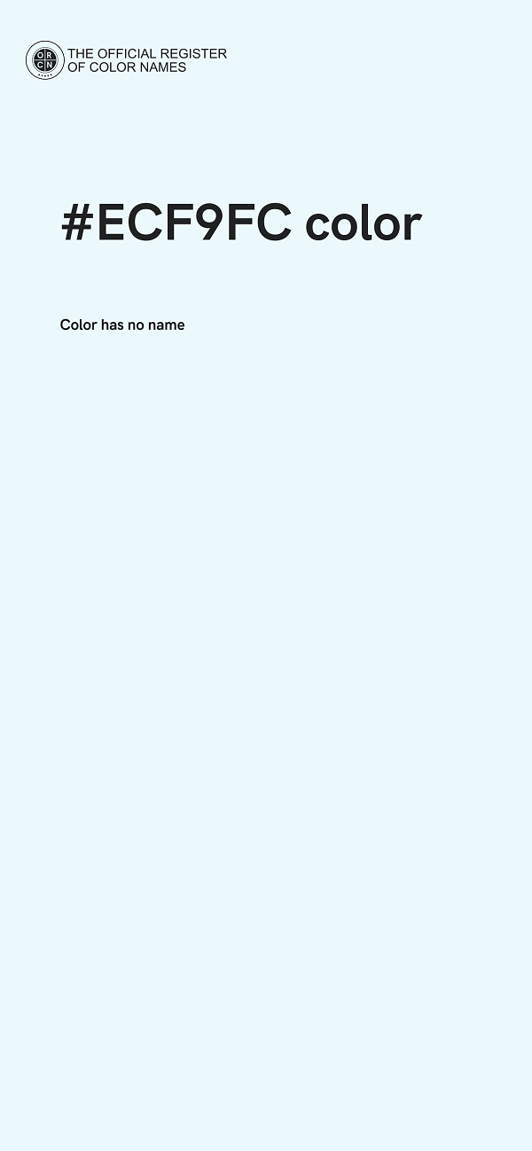 #ECF9FC color image