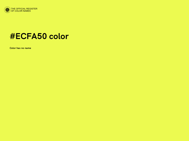 #ECFA50 color image