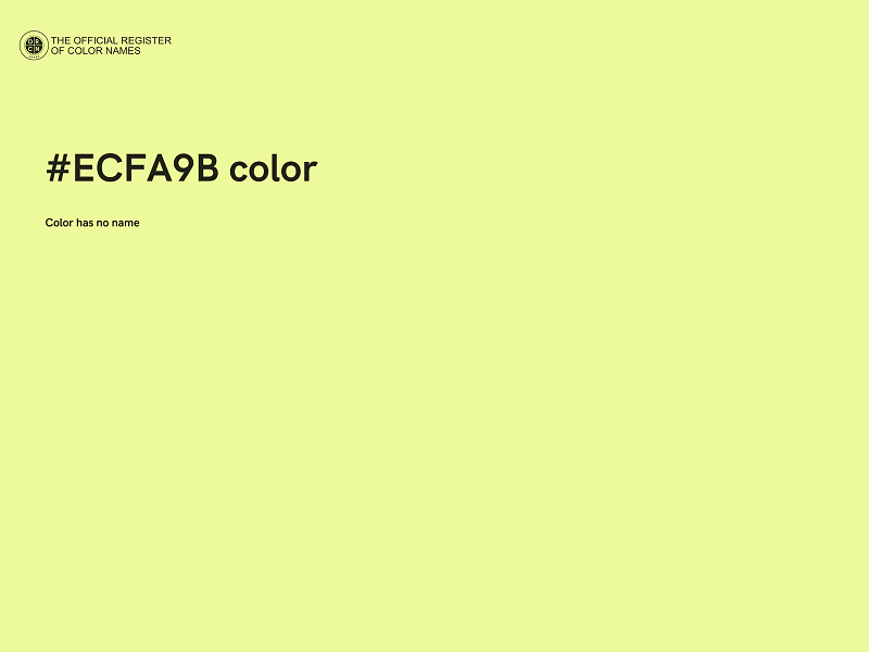 #ECFA9B color image