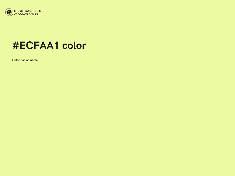 #ECFAA1 color image