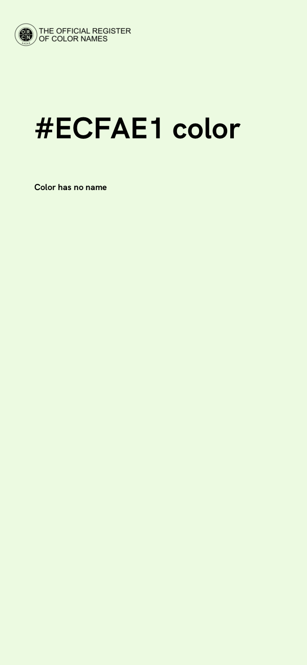#ECFAE1 color image