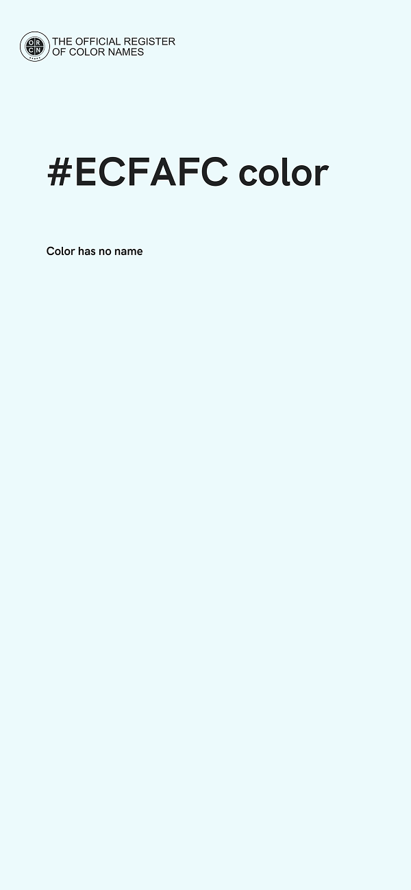 #ECFAFC color image