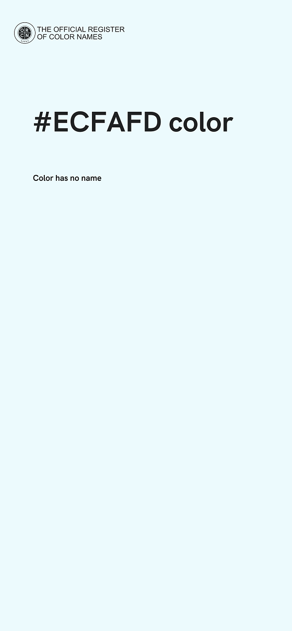 #ECFAFD color image