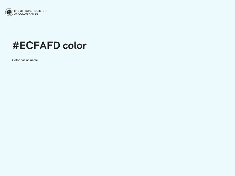 #ECFAFD color image