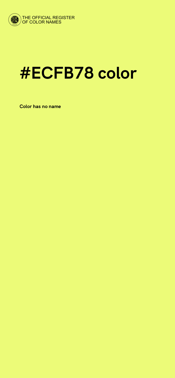 #ECFB78 color image