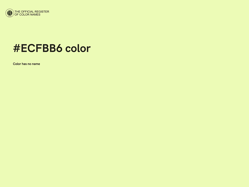 #ECFBB6 color image