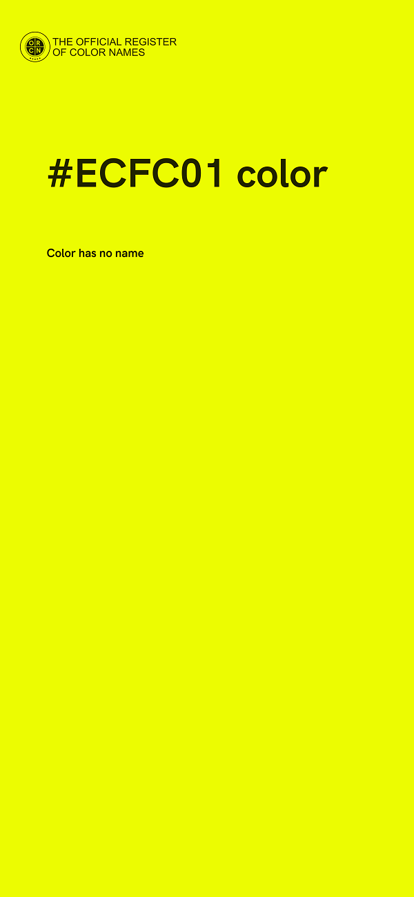 #ECFC01 color image
