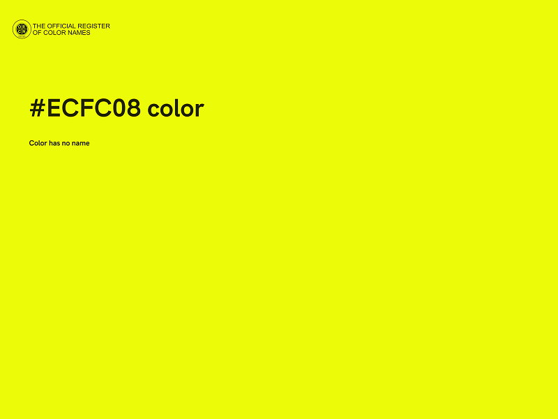 #ECFC08 color image