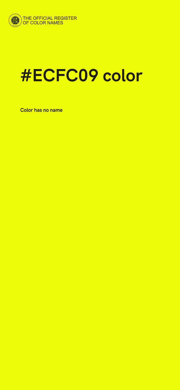 #ECFC09 color image