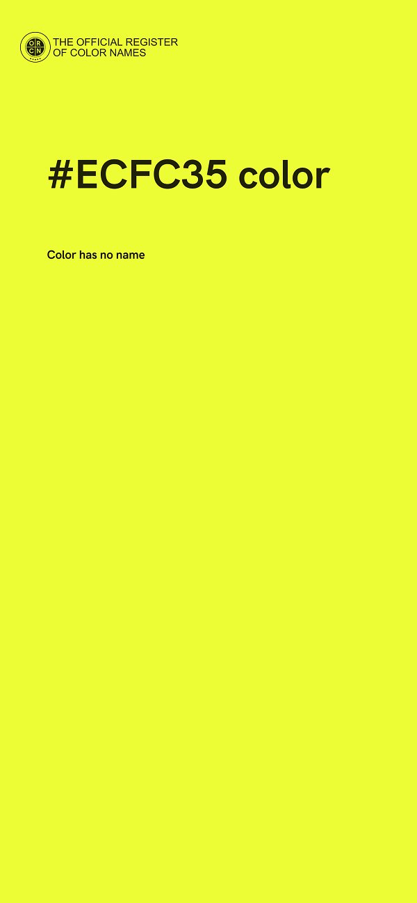 #ECFC35 color image