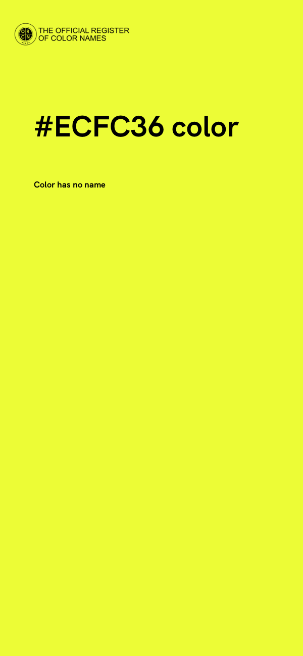#ECFC36 color image
