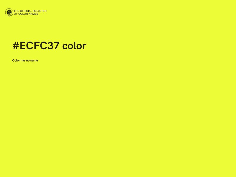 #ECFC37 color image