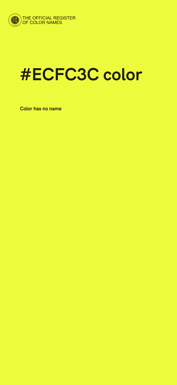 #ECFC3C color image