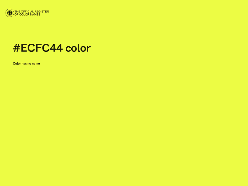 #ECFC44 color image