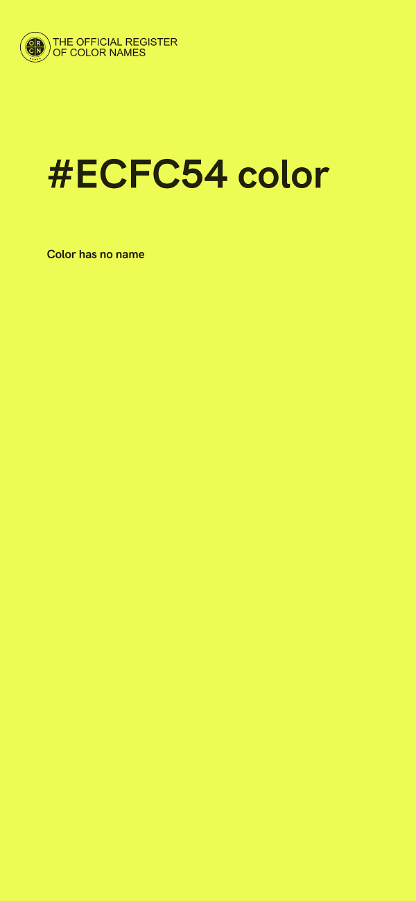 #ECFC54 color image