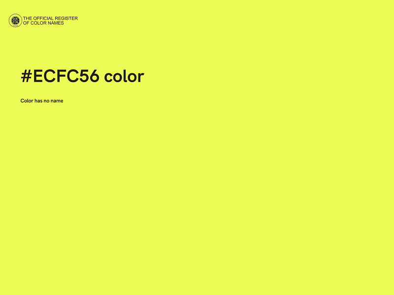 #ECFC56 color image