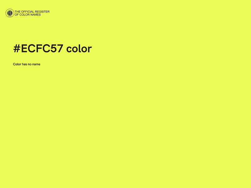 #ECFC57 color image