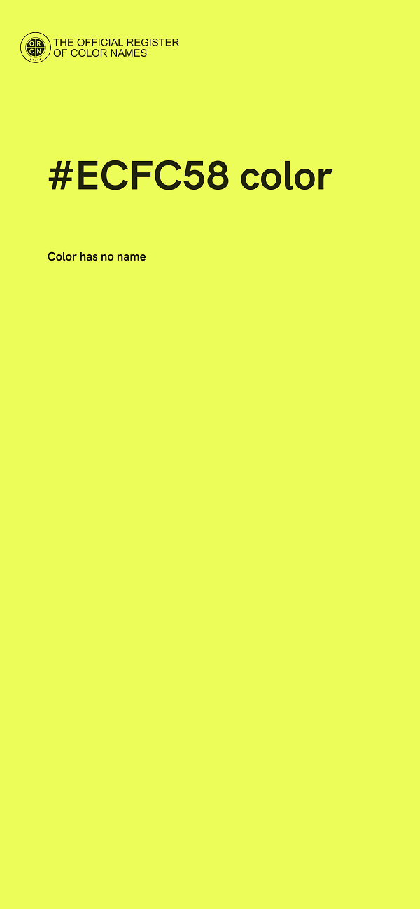 #ECFC58 color image