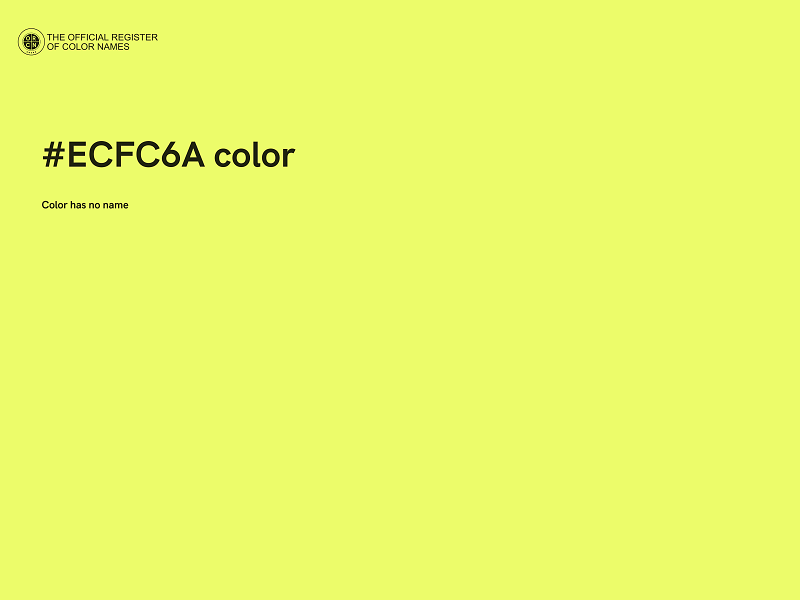 #ECFC6A color image
