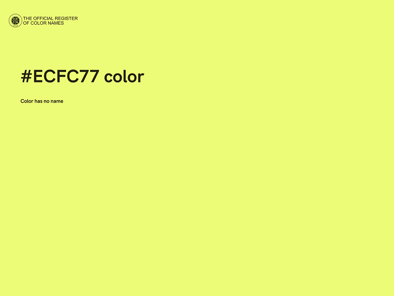 #ECFC77 color image