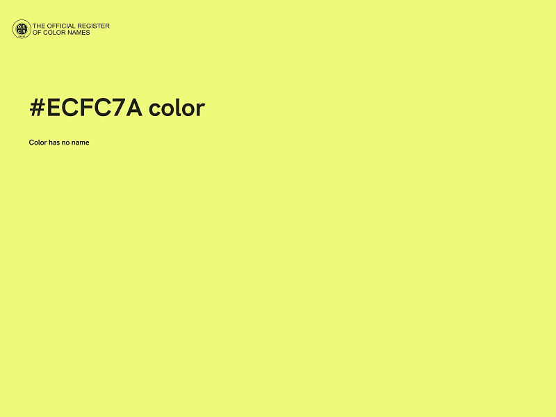 #ECFC7A color image