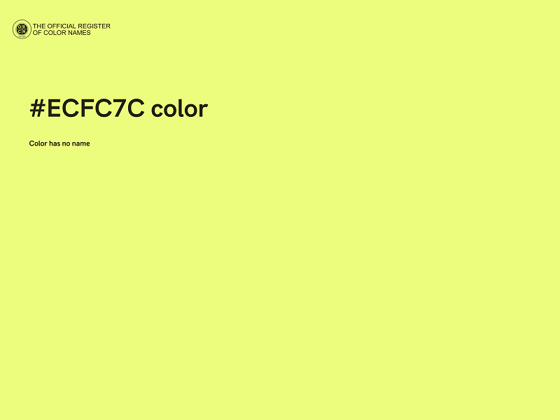 #ECFC7C color image
