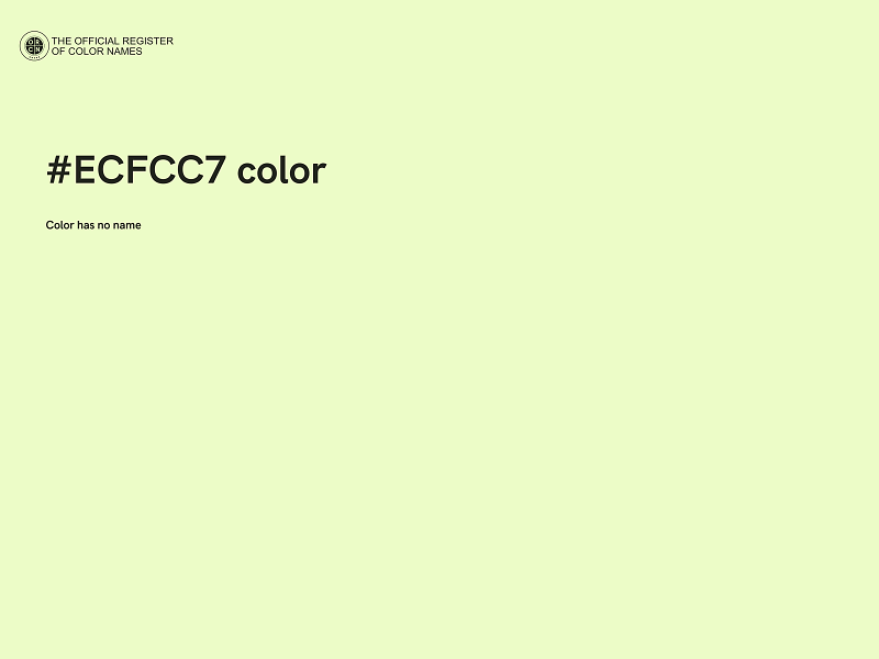 #ECFCC7 color image