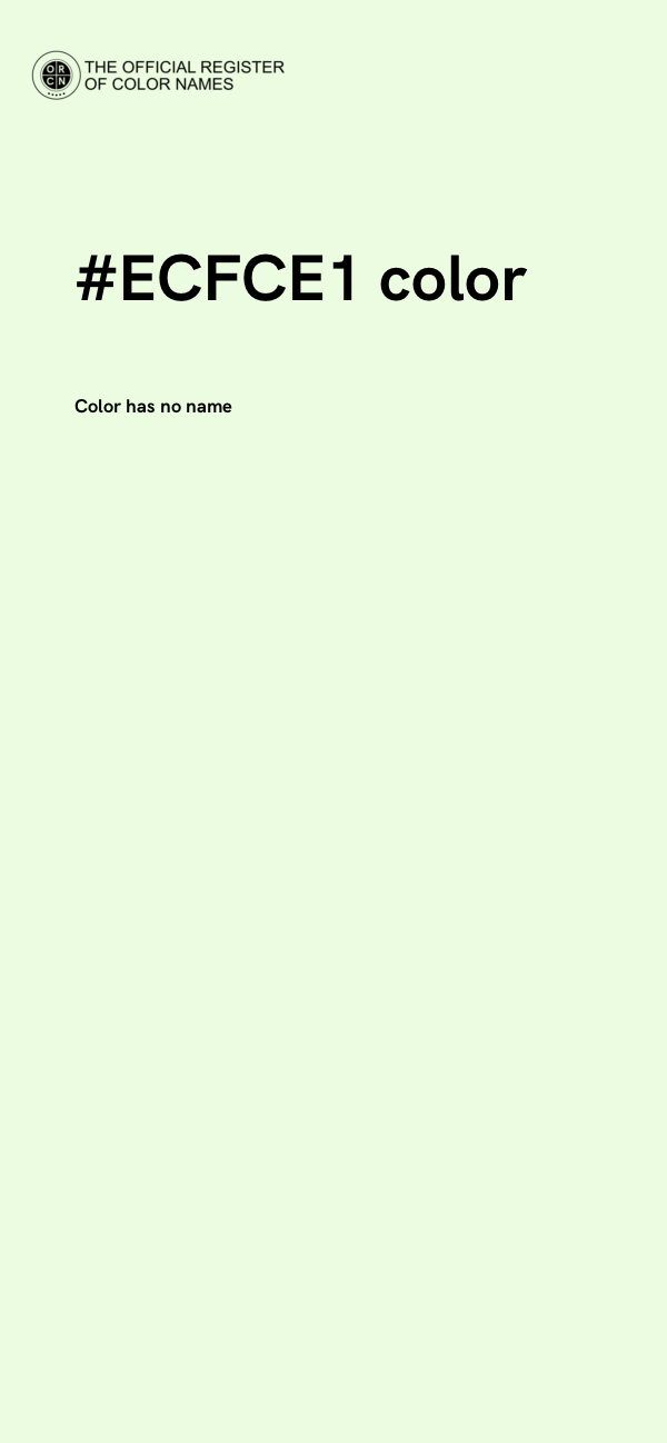 #ECFCE1 color image
