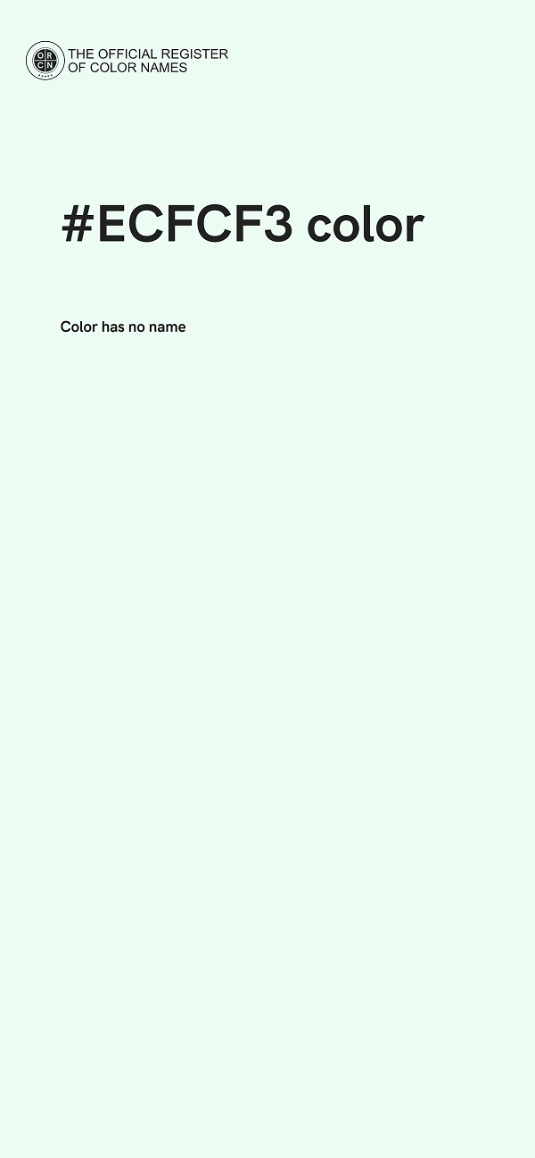 #ECFCF3 color image