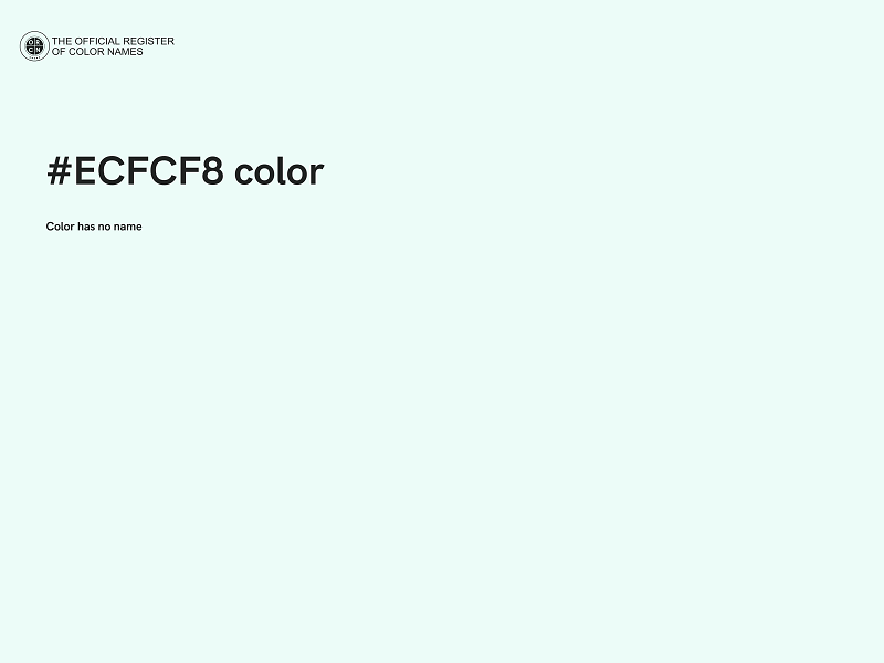 #ECFCF8 color image