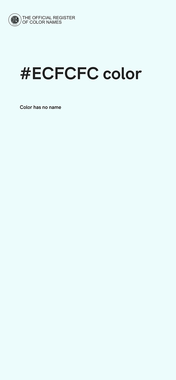 #ECFCFC color image