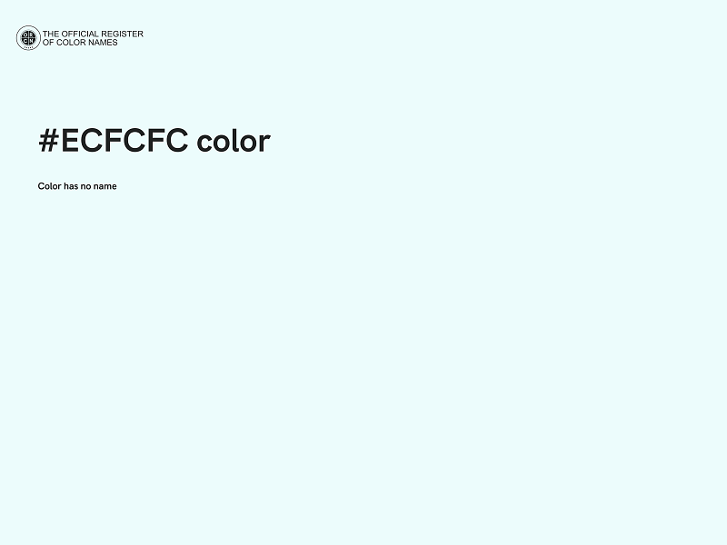 #ECFCFC color image