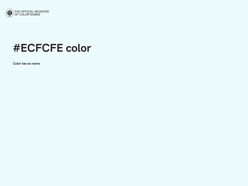 #ECFCFE color image