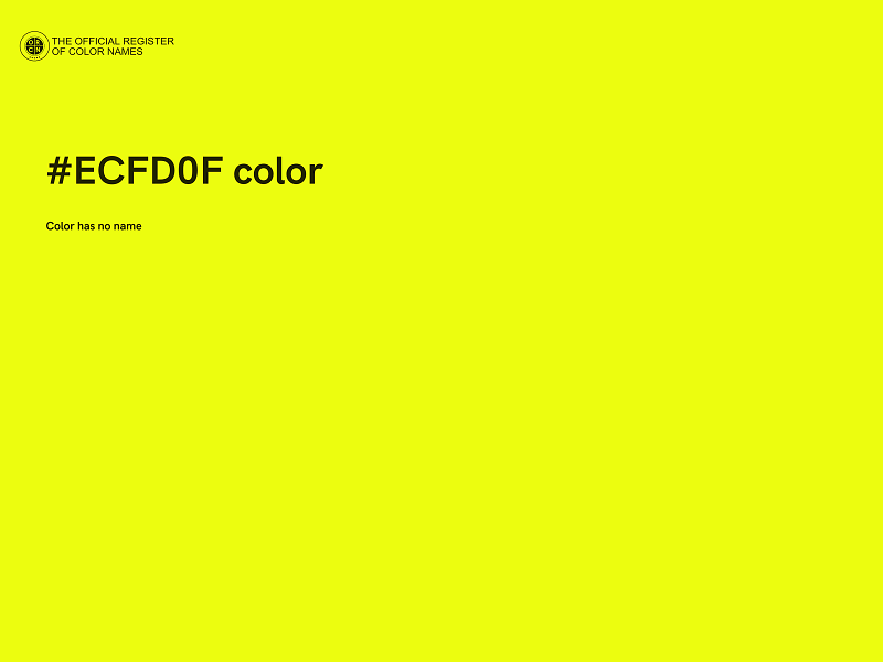 #ECFD0F color image