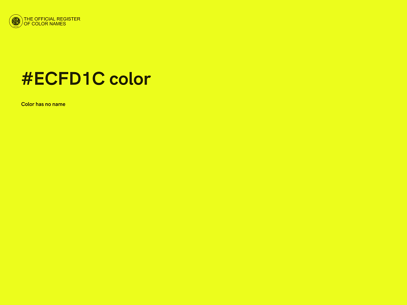#ECFD1C color image
